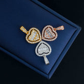 GL VVS Diamond Cute Heart 4 Prongs Diamond Pendant